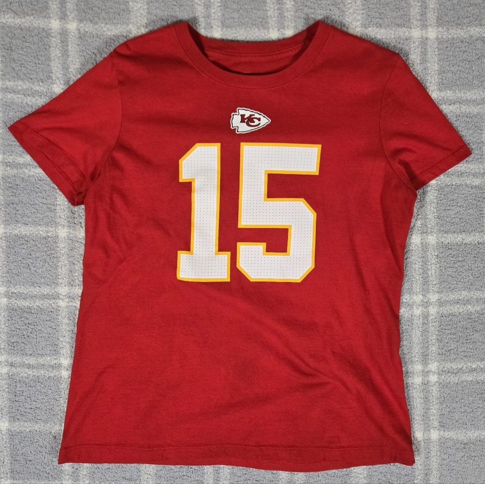 Nike Kansas City Chiefs Patrick Mahomes 15 Shirt Mens Large Red NFL Superbowl